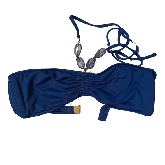 RALPH LAUREN blue two piece bathing suit size ladies large - Picture 3 of 4